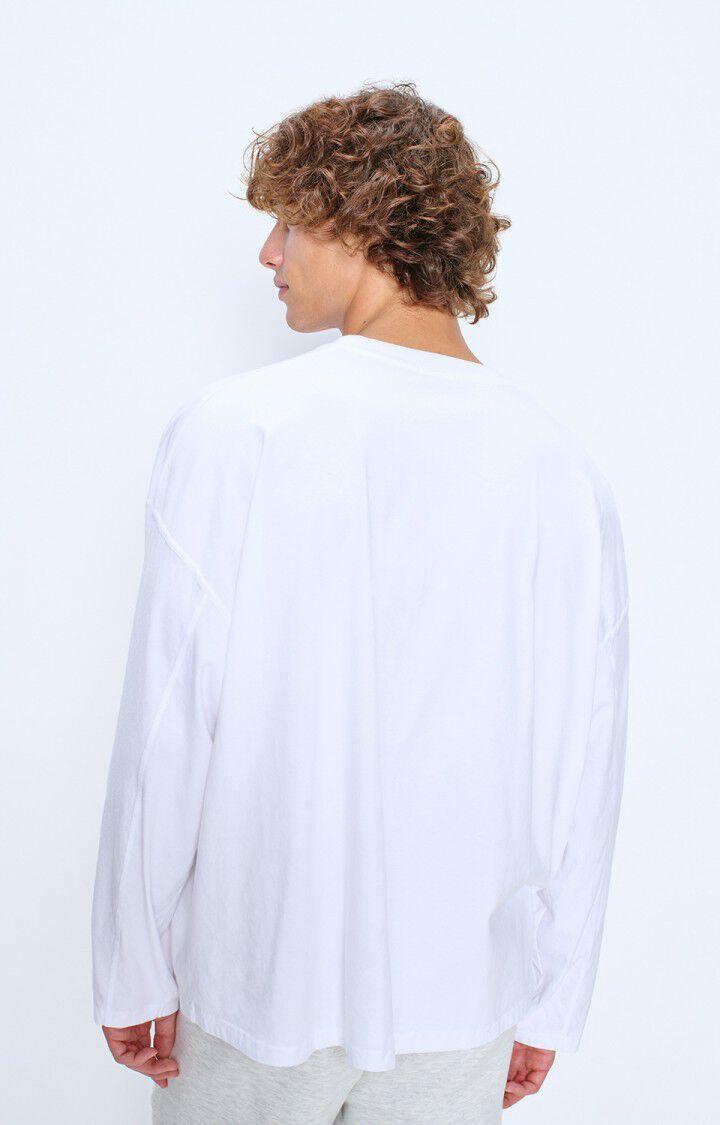 American Vintage Gixy Blanc Longsleeve Oversized Langarm-Shirt Herren Weiß